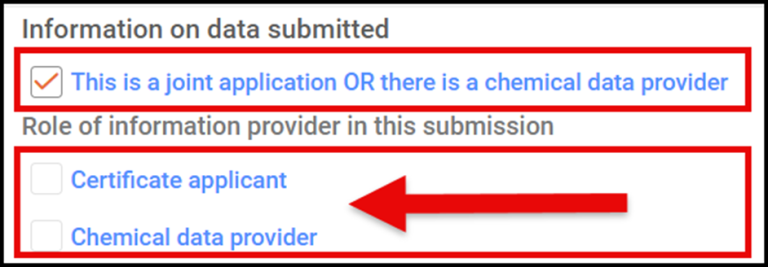 "This image is a screenshot of the IUCLID screen for information on data submitted""