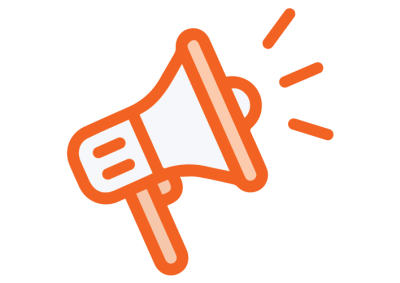 Decorative image of a megaphone
