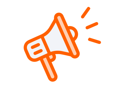 Decorative image of a megaphone