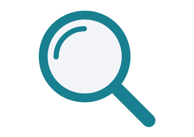 Decorative image of a magnifying glass