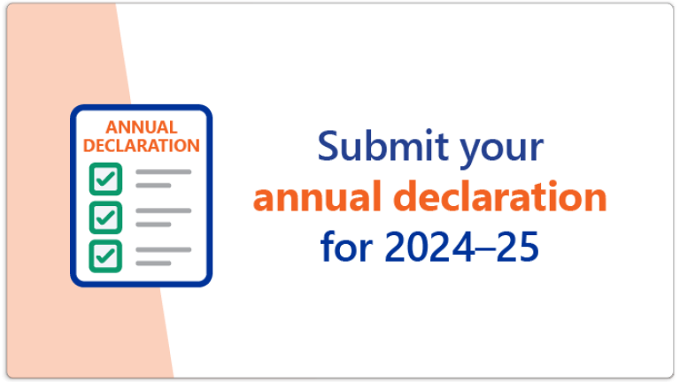Submit your annual declaration