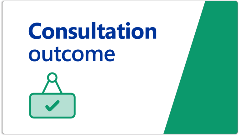 Consultation outcome