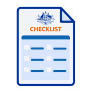 Decorative icon of a checklist