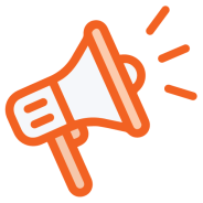 Decorative image of a megaphone