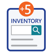 Icon of a page with a plus sign and number 5