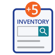Icon of a page with a plus sign and number 5